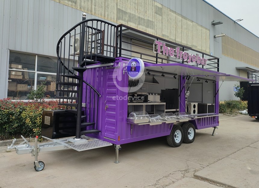 Shipping Container Food Trailer for Sale